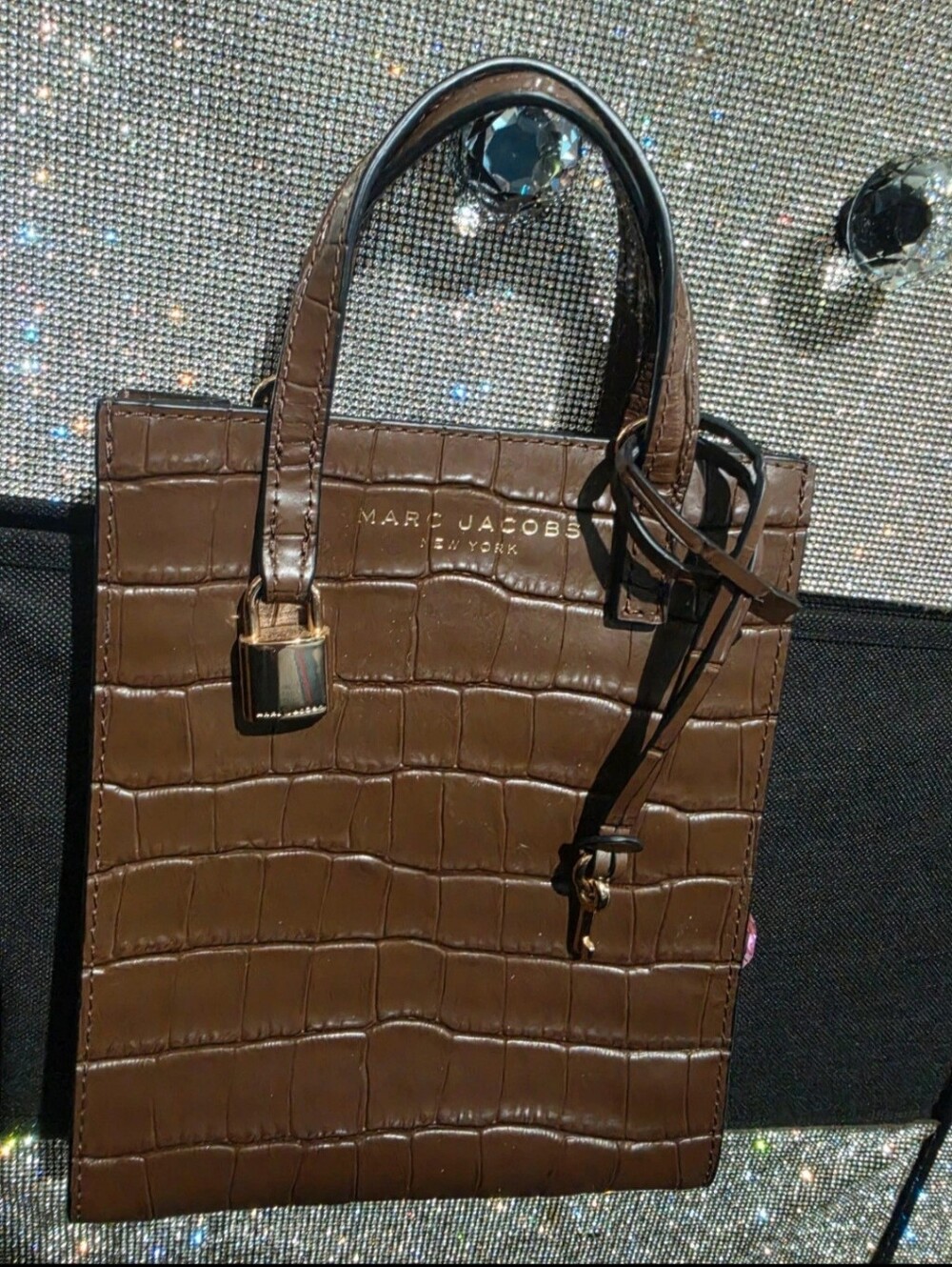 Marc Jacobs Mini Croc Print Leather